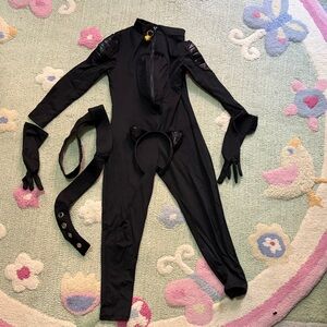 Black Cat Kids Costume with Accessories